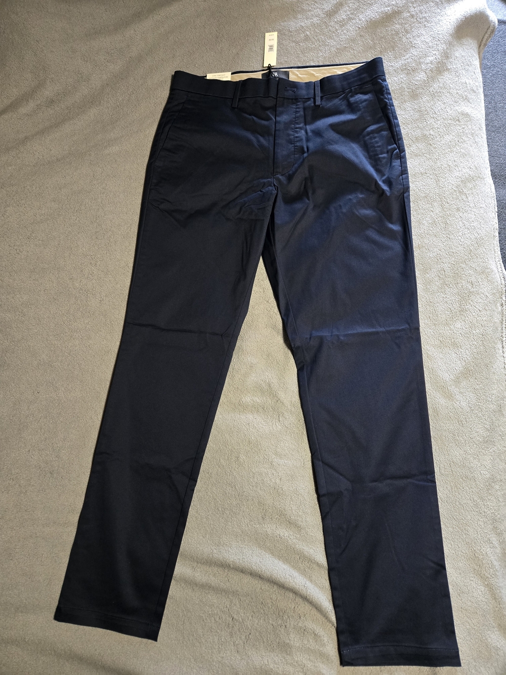 Men's Navy Chino Pants - 32x32 Classic Tailored Fit